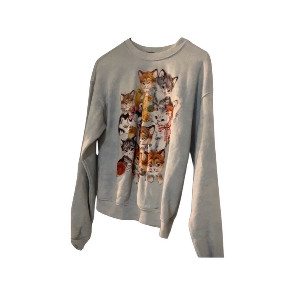 cat crew neck